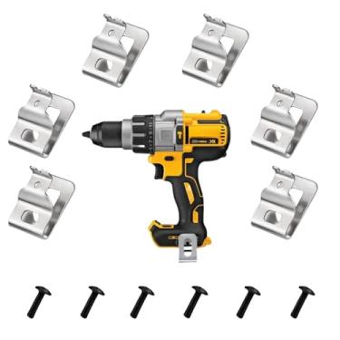 Imagem de KOIUETUA N268241 N086039 (Pacote Com 6) Kit De Ganchos Para Ferramentas Perfuração Aço Inoxidável Parafusos Compatíveis Elétricas Dewalt 20V Dcd980, Dcd985, Dcd980L2, Dcd985L2