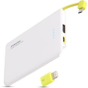 Imagem de Carregador Portátil Power Bank Ponto Do Nerd, 5000Mah, Slim 952, Branco