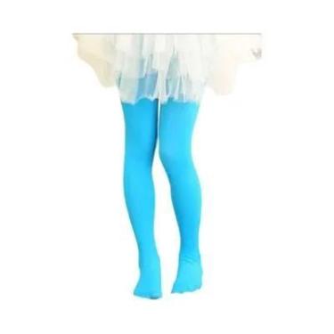 Imagem de Meia-calça Infantil De Veludo Branco Para Meninas, Meia-calça De Dança