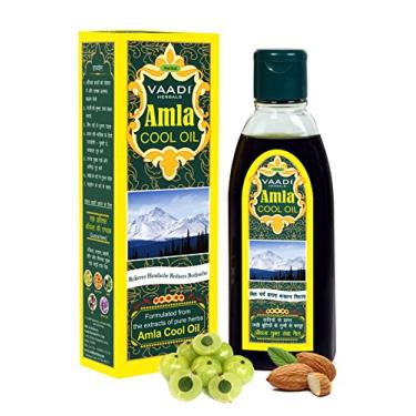 Imagem de Vaadi Herbals Óleo de cabelo Amla and Brahmi Blend - Grau terapêutico para crescimento e resfriamento do cabelo - 200 ml