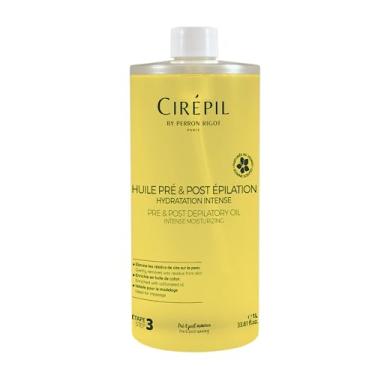 Imagem de Cirepil - Óleo de pré e pós-depilação - 1000 ml - Protege a pele antes de encerar e remove resíduos de cera - pré-depilação e pós-depilação