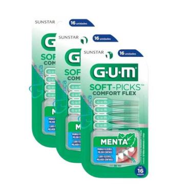 Imagem de Soft-Picks Comfort Flex Mint GUM  Palito Interdental  48 unidades