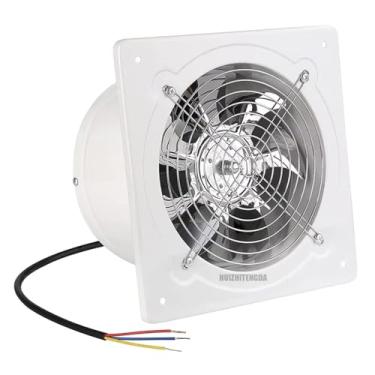 Imagem de Ventilador de cozinha, Exaustor, Ventilador de duto, 2800R/Min 220V Ventilador de aço inoxidável para paredes e janelas de cozinha, Ventilador de duto industrial (7 polegadas)