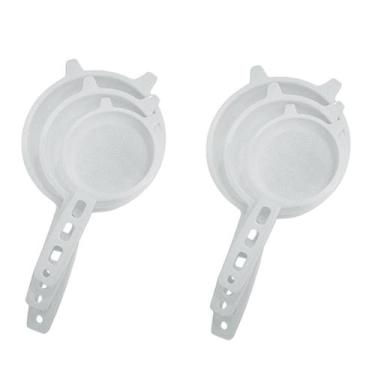 Imagem de Kit 2 Peneiras / Coador De Plástico Com 3 Pecas 7 9 E 11cm - Ercaplast