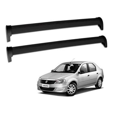 Imagem de Rack Bagageiro Teto Renault Logan 2007 Á 2012 Cor Preto