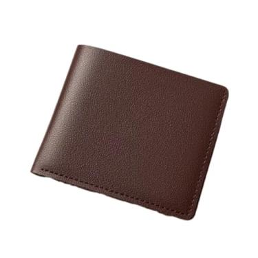 Imagem de Carteira Masculina Clássica em Couro, Design Minimalista, Disponível em Marrom, Preto e Caramelo