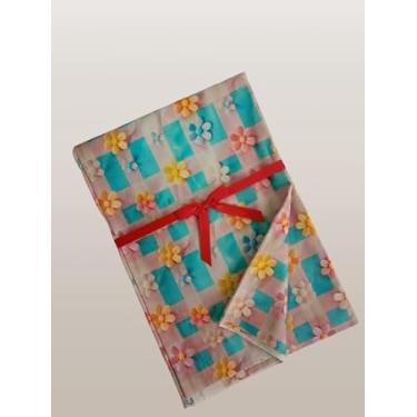 Imagem de Cinderela Tecido Tricoline Digital, 1,50 largura, unidade de 0,55 comprimento, Estampado Margarida - CANDY Colors