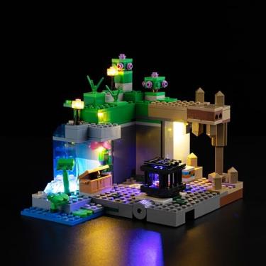 Imagem de Nitemode LED Light Kit Compatible with Leg0 21189, Upgraded Minecraft The Skeleton Dungeon Building Model Lighting Accessories(No Model)