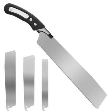 Imagem de Ferramenta de serra manual, serra de corte profissional de drywall 17TPI/14TPI/11TPI, serra manual de madeira premium, serra de corte manual para quadro de parede com alça antiderrapante para plástico