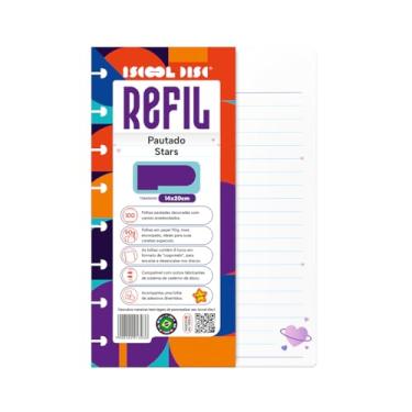 Imagem de Refil Caderno De Disco ISCOOL Pautado Star 100 F 90g Pequeno