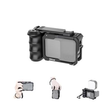 Imagem de Nitze Street Snap Kit de Gaiola para GoPro HERO13/12/11/10/9 Black, Kit de Punho Xplorer em Liga de Alumínio com Alça Lateral Ergonômica, Botão de Obturador com Sapata Fria - T-GP03B