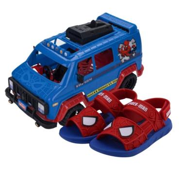 Imagem de Sandália Infantil Grendene Kids Spider Man com Furgão 23222