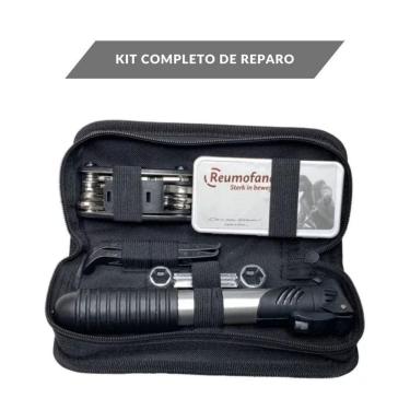 Imagem de Kit Ferramentas Bike Chaves Bomba Remendo Reparo Pneu