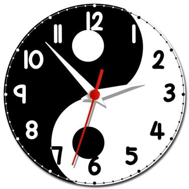 Imagem de Relógio de Parede Yin Yang Decoração - Relógio Tàijítú