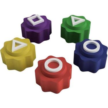 Imagem de Gonggi Tossing Game, conjunto tradicional de 5 peças de seixos de pedr