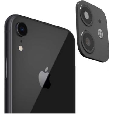 Imagem de iPhone XR Converter para iPhone 11 Protetor de Lentes,DIKKAR Adesivo de Lente de Câmera para iPhone XR,Película de Vidro Temperado Antirrisco da Tampa da Câmera,Mudar para o Novo iPhone