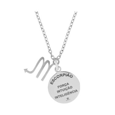 Imagem de Colar de Aço Signo Escorpião 18mm 50cm