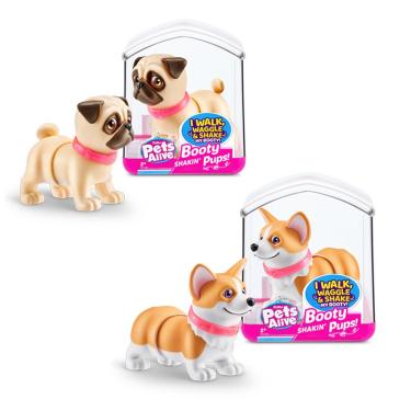 Imagem de Kit 2 Pets Alive - Booty Shakin’ Pups - Pug (1201A) + Corgi (1201B)