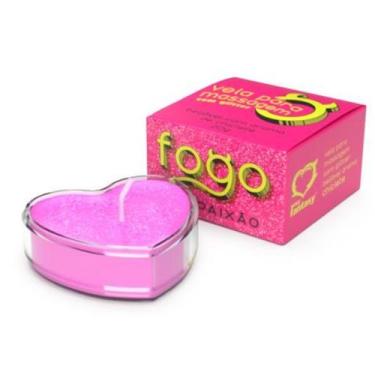 Imagem de Vela para massagem beijável chiclete fogo da paixão 20g - sexy fantasy