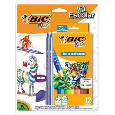 Imagem de Kit escolar Kids com 16 itens - Bic