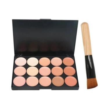 Imagem de Corretivo facial profissional, camuflagem creme, contorno paleta, 15 c