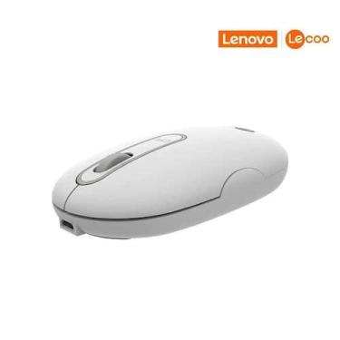 Imagem de Mouse Lecoo S/Fio Recarregavel Ws207 Branco