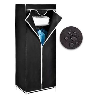 Imagem de Guarda Roupa Portatil 8 Kg Tnt, Ferro E Plastico 53 Cm X 44 Cm X 143 C