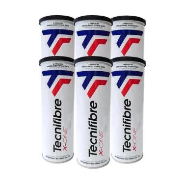 Imagem de Bola de Tênis Tecnifibre X-One Pack Com 06 Tubos-Unissex