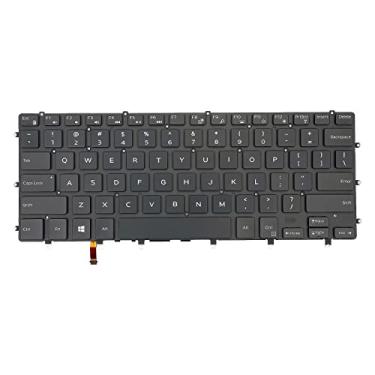 Imagem de Teclado layout dos EUA com substituição retroiluminada para Dell Inspiron 15 7000 15 7558 15 7568 XPS 15 9550 9560 9570 Precision 5510 m5510 5520 5530 NSK-LV0BW P55F P56F 0G0 DT9F GDT9F Preto 9F