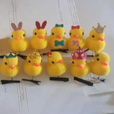 Imagem de Acessório de cabelo para presente, acessório de cabelo, acessório de cabelo, animal, laço de pelúcia, acessório de cabelo, grampo de cabelo, grampo de cabelo, bico de pato, acessório para cabeça (F)
