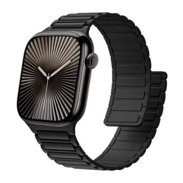 Imagem de Pulseira magnética para Apple Watch série 11/10/9/8/7/6/5/4/3/SE/3nd/Ultra3 de 49 mm, 46 mm, 44 mm, 45 mm, 42 mm, 41 mm, 40 mm, 38 mm, 40 mm, 38 mm, 4 mm, 4 mm, 4 mm, 4 mm, 4, SE/3nd/Ultra3