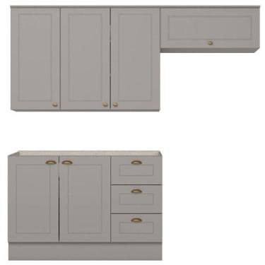 Imagem de Cozinha Modulada 3 Portas Balcao Sem Tampo 200 Cm Henn - MÓVEIS HENN