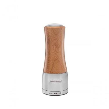 Imagem de Moedor Para Sal Ou Pimenta Tramontina Realce Em Bambú E Inox