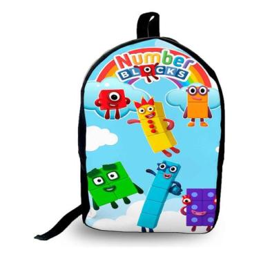 Imagem de Mochila Infantil Number Bloks Ideal Para Crianças Escola E Passeios E 