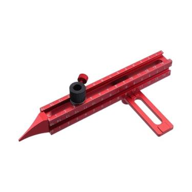 Imagem de Generic Ferramenta de marcação com escala, localizador de traçador para marcenaria, multifuncional, régua de nivelamento, traçador de linhas, régua de, Style B