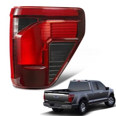 Imagem de STRAUTOS Conjunto de luz traseira compatível com farol traseiro de freio halógeno 2024-2025 F150 XL XLT com detecção de ponto cego, lâmpadas, substituição de arnês FO2819161 RL3Z13404B (lado direito