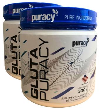 Imagem de Kit 2 Glutamina Puracy 300g Suplemento Recuperação Muscular-Unissex