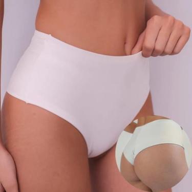 Imagem de Calcinha Alta Feminina Fio Dental Duplo Levanta Bumbum - Provence, Bra