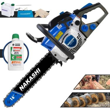 Imagem de Motosserra Nakashi Ncs 400 40,1cc Com Sabre De 16 Com Carburador Walbro 55600010 + Óleo Stihl 8017