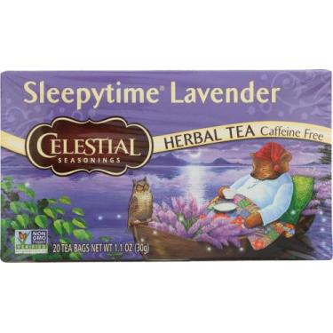Imagem de Pacote de 2 chás de ervas de lavanda Celestial Seasonings Sleepytime