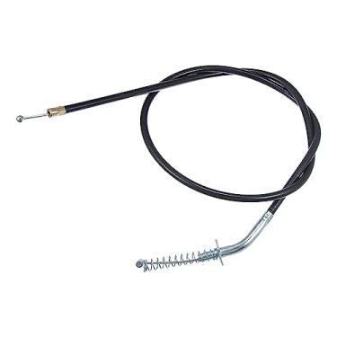 Imagem de X AUTOHAUX Cabo de freio dianteiro com ajustador, acessório de motocicleta, conector de dobra adequado para motocicleta 50cc-250cc mini bicicleta ATV 4 rodas, quadriciclo, preto, prateado