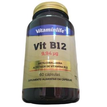 Imagem de Suplemento Vitamina B12 9,94mcg com 60 Caps - Vitaminlife-Unissex