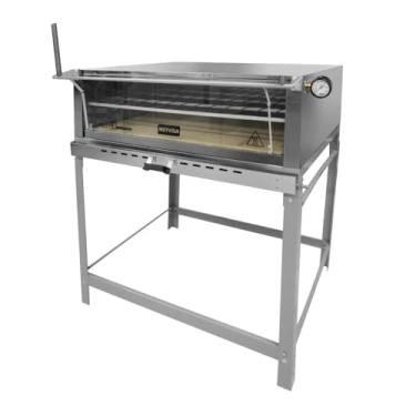 Imagem de Forno de Lastro a Gás 110cm Metvisa 270 Litros Abertura Guilhotina FLGG110
