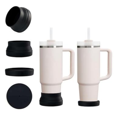 Imagem de CDYLDXG Bota de silicone para copo Stanley, protetor de capa inferior silenciosa e antiarranhões para copos de 850 g 1,134 g, serve para copos IceFlow de 590 ml, 850 g e Hydro Flask de 350 a 680 g