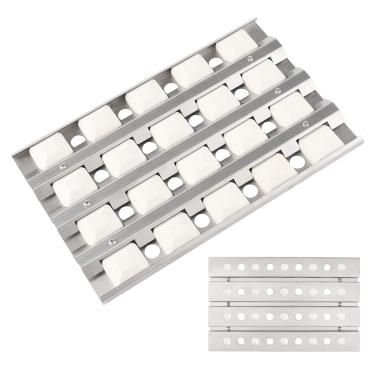 Imagem de GDCERIX S23218-32Y Bandeja de briquete atualizada para churrasqueira a gás Delta Heat 81 cm, placa térmica de aço inoxidável para DHBQ32G, série DHBQ32R/S, bandeja de briquetes de cerâmica com 20