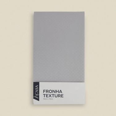 Imagem de Fronha Texture Microfibra Cinza - A\CASA