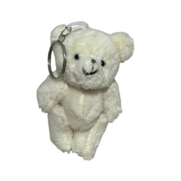 Imagem de Mini Urso Pelucia Chaveiro Bege Fofo Lembrancinha Bolsas 9cm