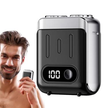 Imagem de Shakven Barbeador elétrico de barba, barbeador elétrico de bigode, Barbeador portátil pequeno, Barbeador elétrico de tamanho de bolso, barbeador elétrico poderoso portátil à prova d'água para homens,
