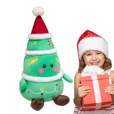 Imagem de Shakven Bichos de pelúcia de Natal, bichos de pelúcia de férias,Decoração de Natal de bicho de pelúcia macio de 9 polegadas | Pelúcias de animais, brinquedo de pelúcia, almofada de feliz Natal para