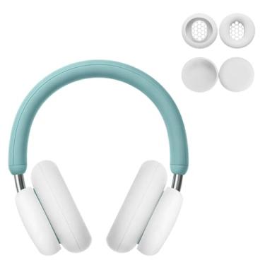 Imagem de KONXISA Capa para CMF by Nothing Headphone Pro, 2 conjuntos de capa de silicone para suor, capa protetora para fones de ouvido/faixa de cabeça, capa protetora, lavável, à prova de arranhões, branca